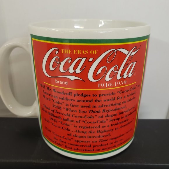 Vintage 1995 Coca-cola mug dual sided - Picture 2 of 2